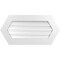 Ekena Millwork Half Round Surface Mount PVC Gable Vent: Functional, w/ 3-1/2"W x 1"P Standard Frame, 34"W x 17"H GVPHR34X1701SF - alternate 1
